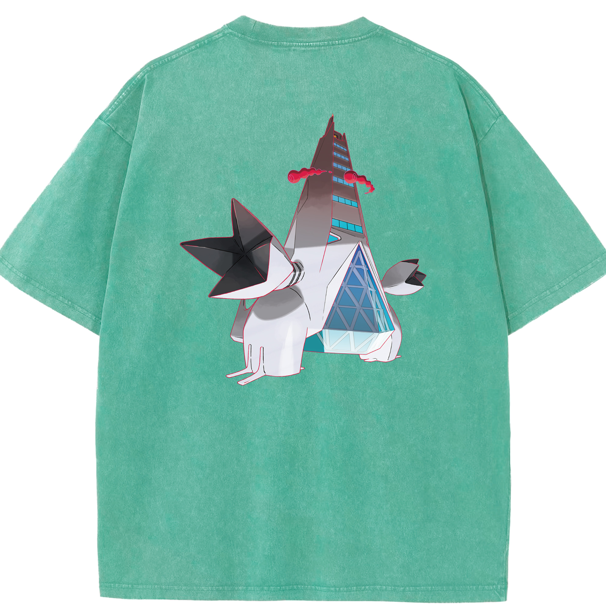 （画像用） ポケットモンスター Pokémon 綿100% ヴィンテージ風 半袖Tシャツ（背面プリント）
